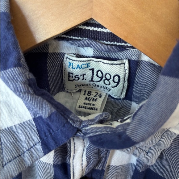 18-24mo plaid button up - Picture 2 of 3